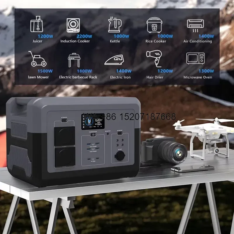 Wmwmnu for OEM ODM Power Station Solar Energy System 1500W 2400W 3000W 5000W Lifepo4 Outdoor Solar Power Generator Portable