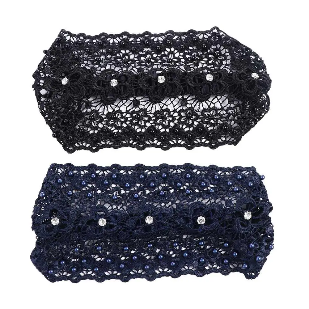 

Sweet Wash Face Wide Side For Women Makeup Flower Pearl Women Hairband Hair Accessories Korean Style Headband Lace Hair Hoop
