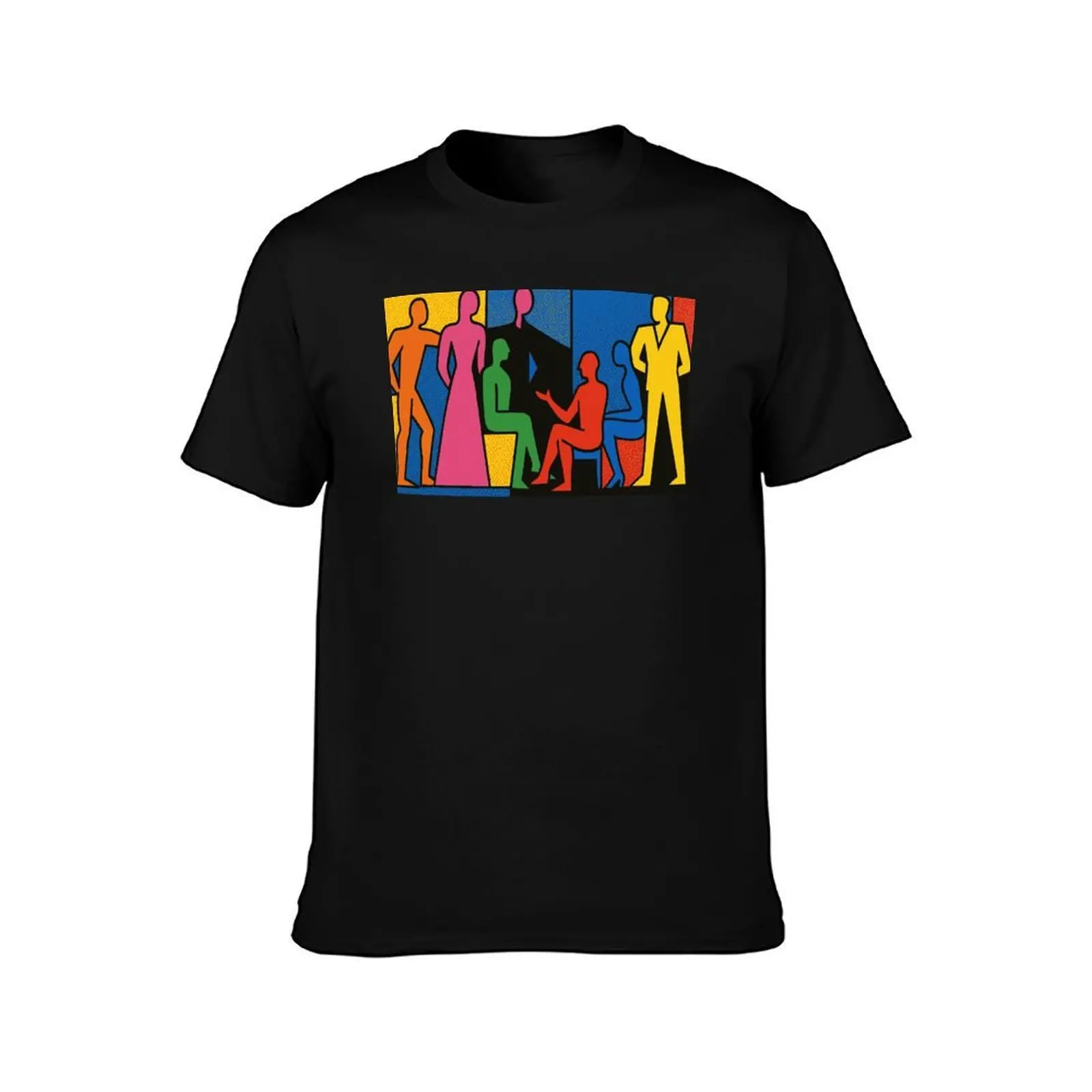 Le Corbusier colourful gathering - Pop Art Style T-Shirt Lightweight Print T-Shirt