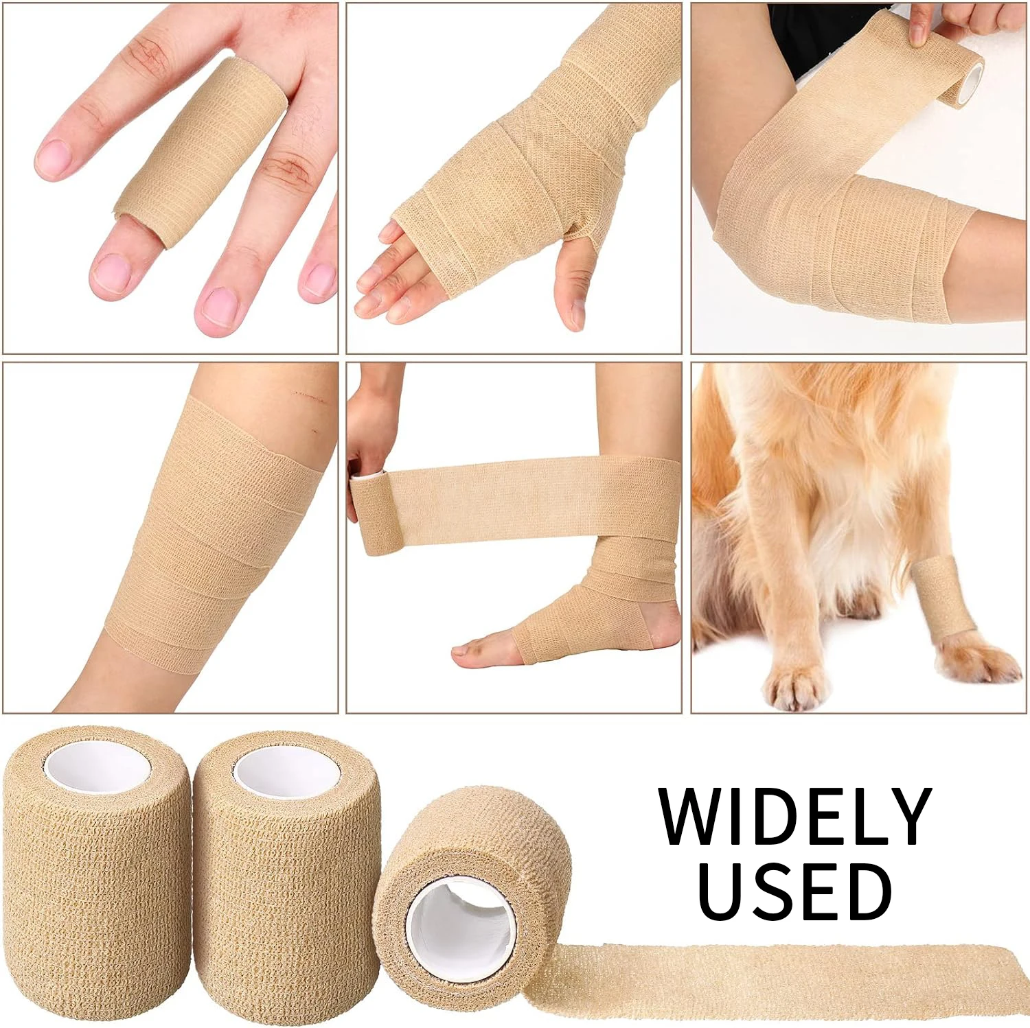 

Bandage Tape Sport Self Adhesive Elastic Bandage Wrap Tape Elastoplast For Knee Support Pads Finger Ankle Palm Shoulder Wrist