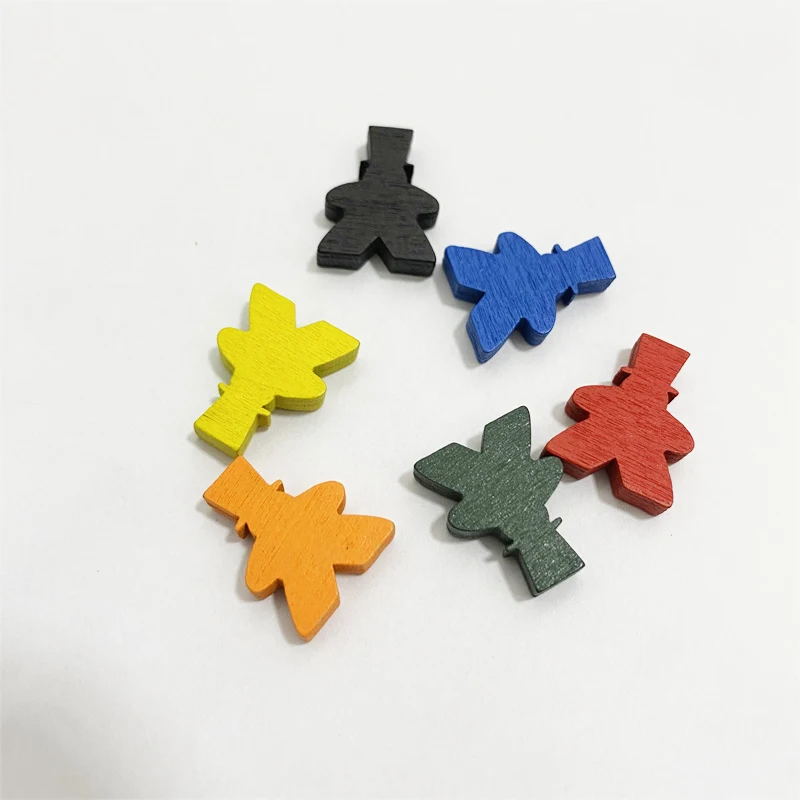 10pcs/lot 20*5mm Colorful Wooden Magician Mark Chess Pieces Board Game Accessories