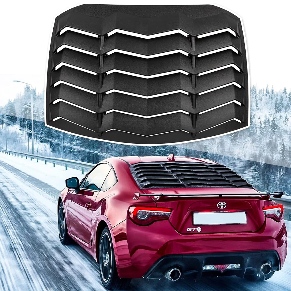 

Rear Window Louver for Toyota GT86 Scion FR-S & Subaru BRZ 2013-2020 in GT Lambo Style ABS Matte Black Windshield Sunshade Cover