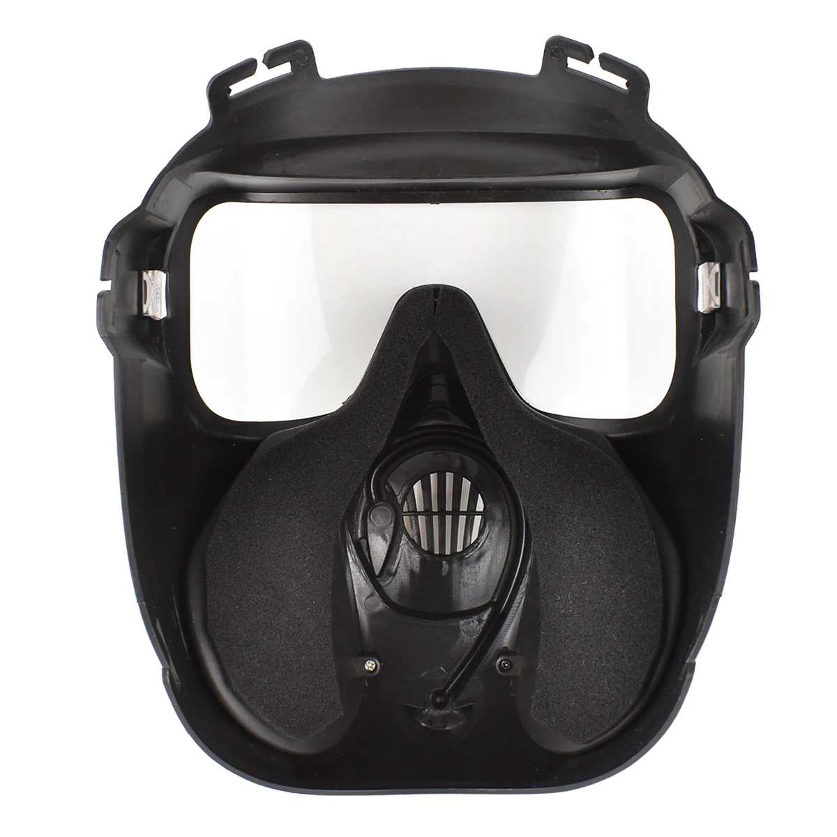 Military Tactical Full Face Masks Shooting Hunting Airsoft Paintball With Dual Fans Goggles Protective Combat Gas Mask