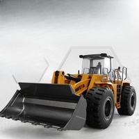 Huiner 583 Alloy Engineering Vehicle Remote Control Forklift Hydraulic Bulldozer Professional Forklift Boy Electric Toy Loader