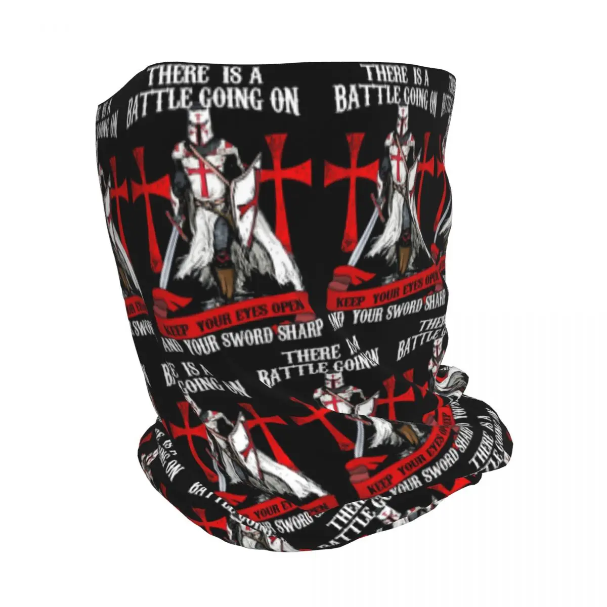 Knights Templar Cross Shield Symbol Medieval Sword Emblem Secret Order Bandana Neck Gaiter Face Scarf Cycling Scarf Beanies Hat