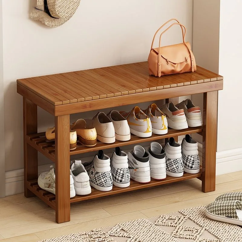 YFY integrated shoe changing stool can be sat in corridor door of the home, multi-layer shoe  enters the home