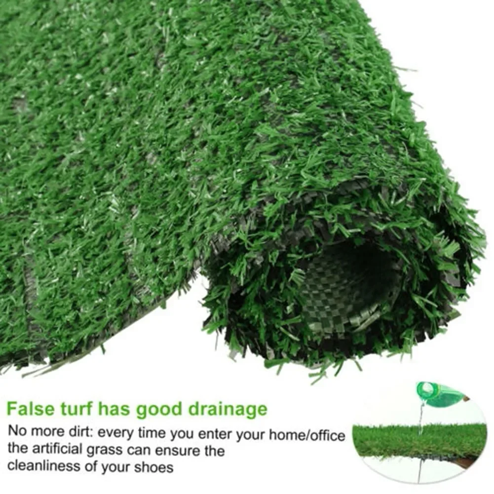 Artificial Lawn Simulation Fake Moss Grassland Anti Slip Green Grass Mat Carpet DIY Indoor Outdoor Garden Landscape