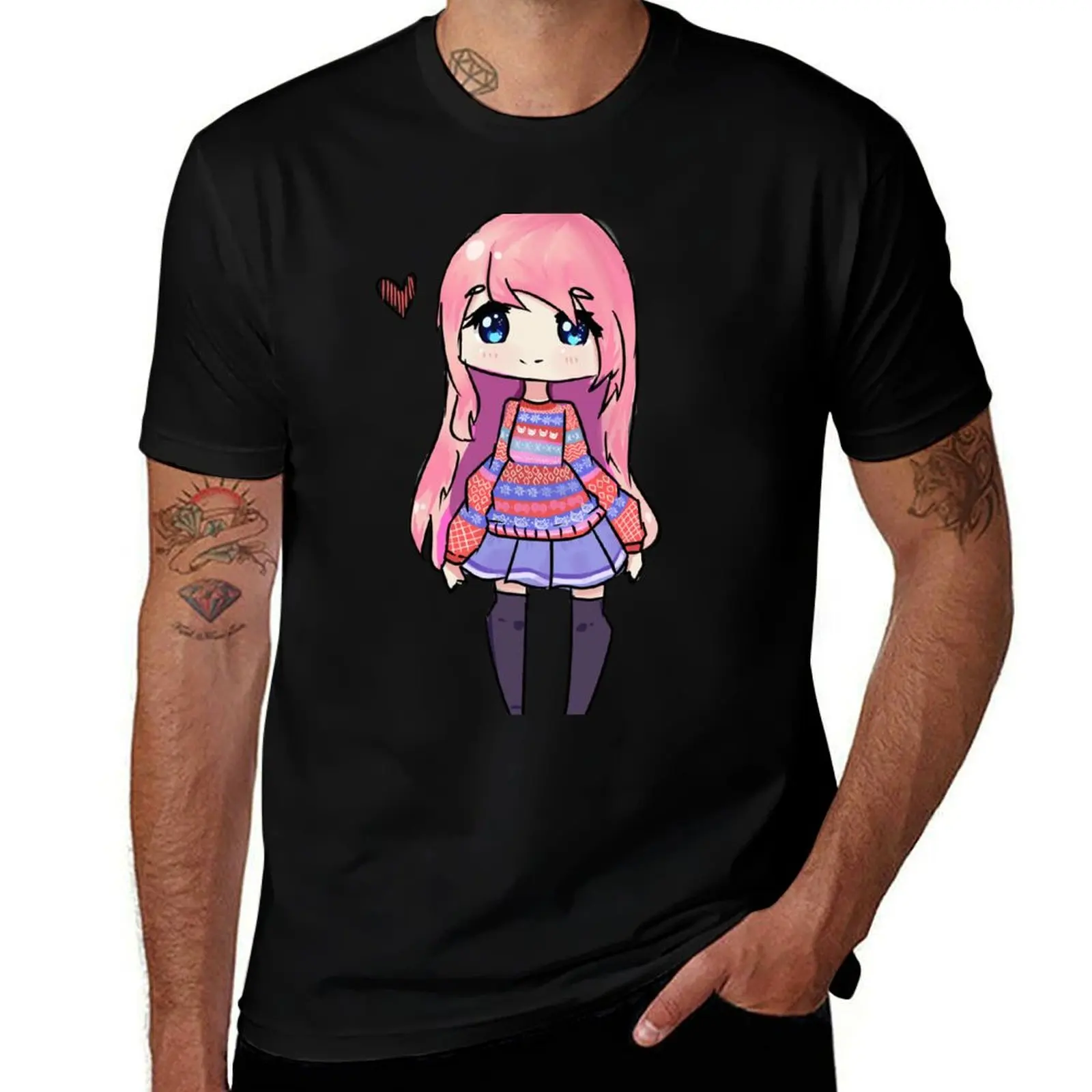 

LDShadowlady T-Shirt kawaii clothes shirts graphic tee blue archive mens graphic t-shirts hip hop