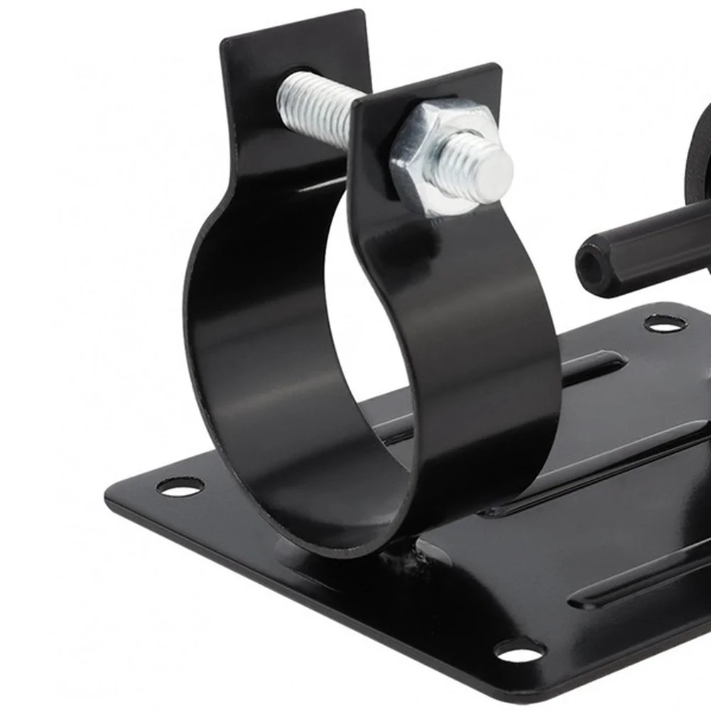 Drill-Mounted Metal Grinding Wheel Stand Base for Polishing Scissors Chisels Drill Bits 4.33x3.42x2.75in Black