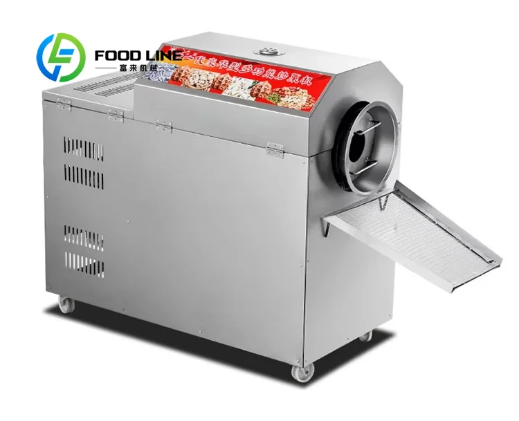 Food Grade Nut Roasting Device Smooth Inner Wall No Residue Adhesion Convenient Cleaning And Daily Sanitation Maintenance