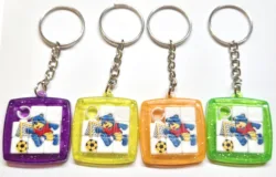 50pc Key Ring w/ 3.2cm Mini Slider Puzzle Vintage Charm Fashion Favour Pinata Bag Filler Birthday Party Favor Gift Novelty Prize