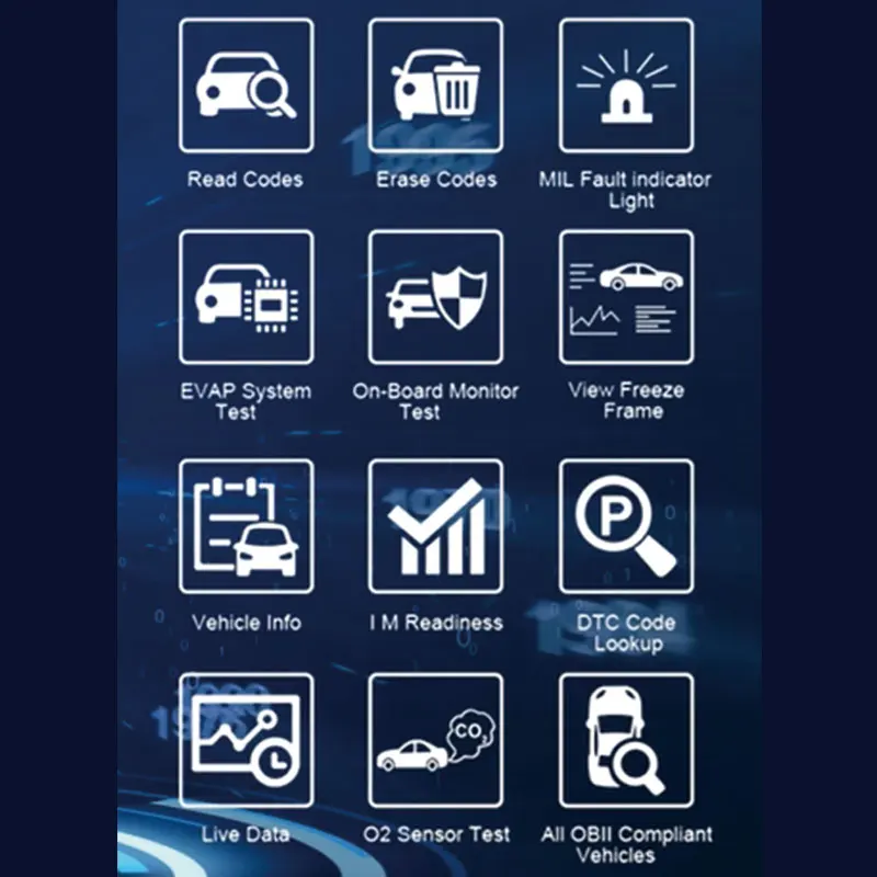 OBD2 Scanner KONNWEI KW590 Cars Code Readers Automotive OBD 2 ii Auto Diagnostic Tools Support Multi-Brands Car&languages