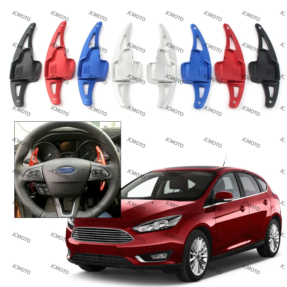 Accessories 2Pcs Car Steering Wheel Shifter Paddle Shift For Ford Escape Kuga 2017 2018 2019 CNC Aluminum