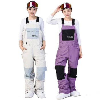 Men and Women, Ski Pants Bibs, Bibbed Snowboard Pants, Bibs Snow Pants, Ski Suit, Snow Bib Pant, Snowboarding Bib Trousers,Unsex