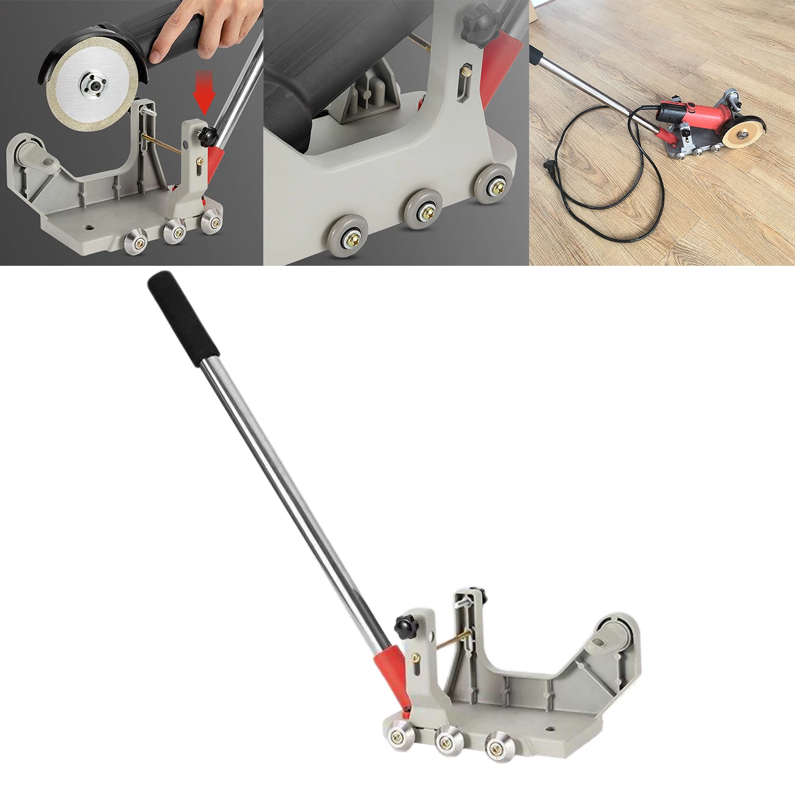 Angle Grinder Fixed Bracket Multifunctional Pull Rod Angle Grinding Machine Stand for Angle Grinder Tile Gap Cleaning Bracket