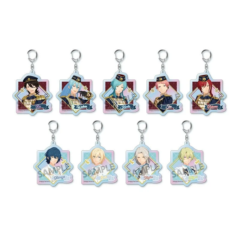 Ensemble Stars Rei Shu Kanata 6cm Acrylic Keychain Anime Otaku Schoolbag Pendant Cute Cartoon Character Key Ring Souvenir Gifts