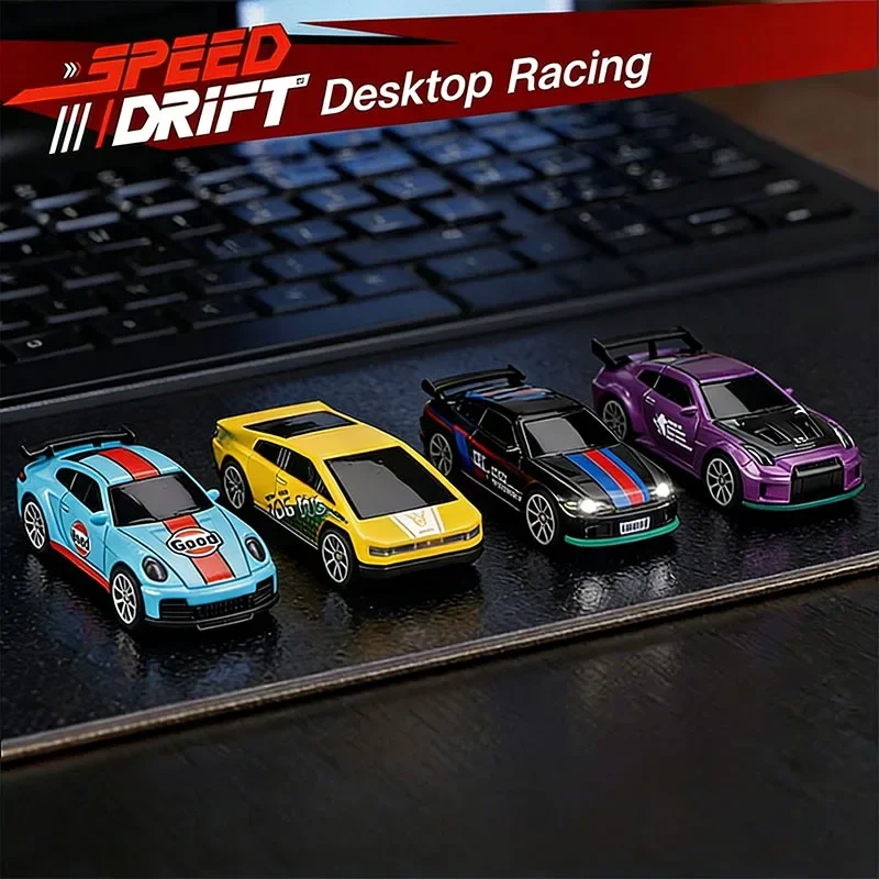 2026 Upgraded RC Car 1:64 Mini Alloy RC Drift Car Easy to Carry, 60mins Life.  Exquisite Gift Box An Ideal Toy Gift for Children