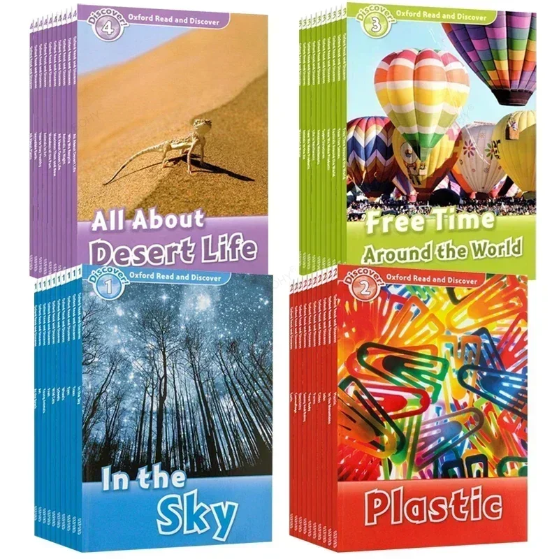 Level 1/2/3/4 20 Book/set Oxford Read And Discover In English Reading Learing Helping Child To Read Picture Books For Kids