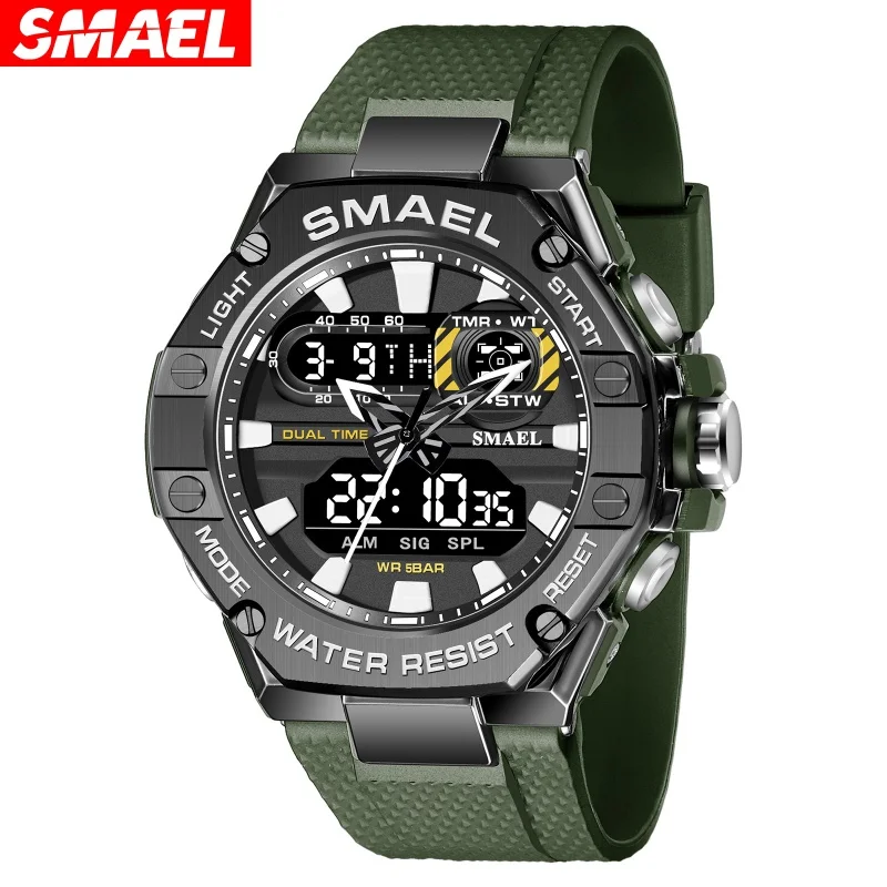 

Smael Popular Watch Men's Outdoor Sports Fashion Waterproof Multifunctional Electronic Watch