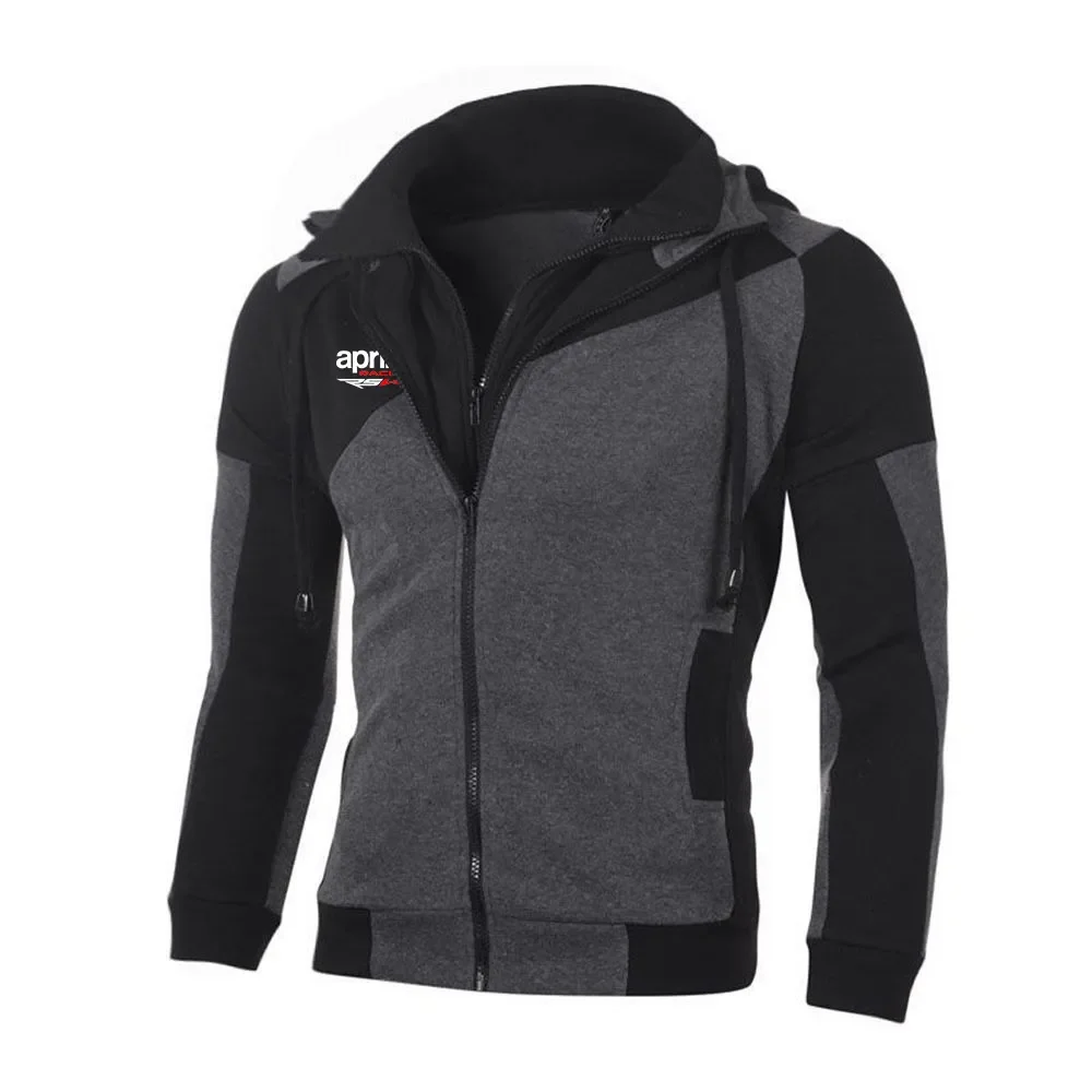 Aprilia racing rsv4 männer neue harajuku sweatshirt frühling herbst fleece hoody baumwolle reiß verschluss hoodies jacke männliche kleidung