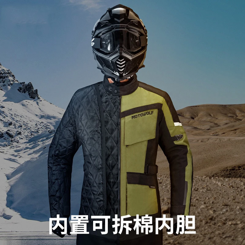 Motorwinterkleding Motorjas Racing Winterkleding Warm houden Dames Heren Verwarmingsjas Ingebouwde CE-beschermer