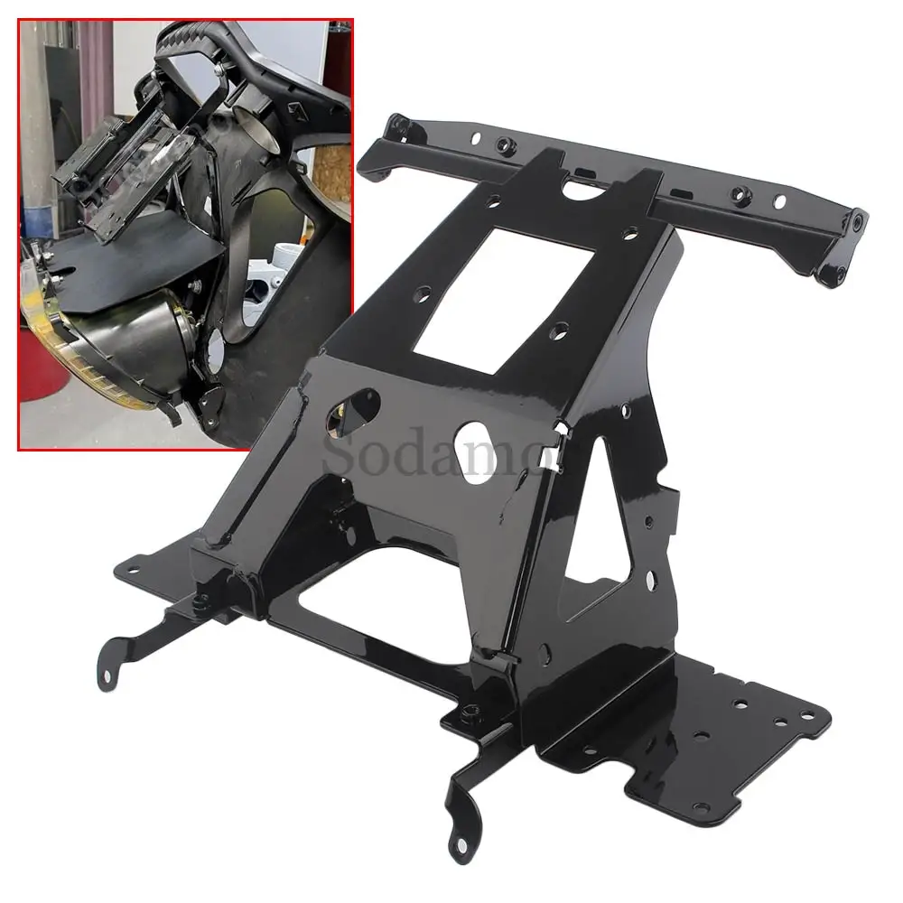 Motorcycle Inner Fairing Radio Mount Bracket For Harley Road Glide Limited FLTRK Ultra FLTRU FLTRXP CVO Road Glide FLTRXSE