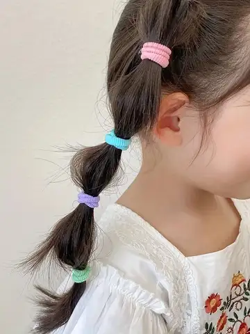 20/50/100pcs Soft Elastic Hair Ties Hair Bands Decorative Hair Accessories Set For Baby Girls