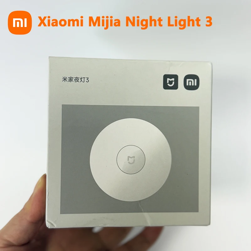 Ночник Xiaomi Mijia 3, перезаряжаемая версия, 600 мАч, датчик движения, регулируемая яркость, умный датчик человеческого света, ночник