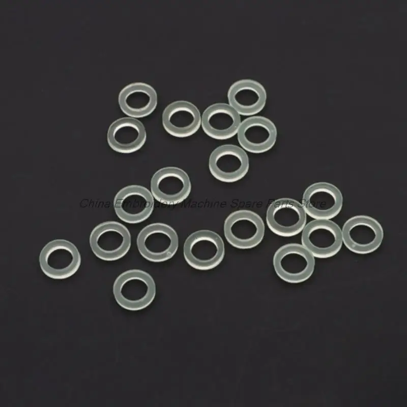 100PCS Material Beef Tendon O-Ring Impact Resistance Oil Resistance Inner Diameter 6.5mm Computer Embroidery Machine Accessories