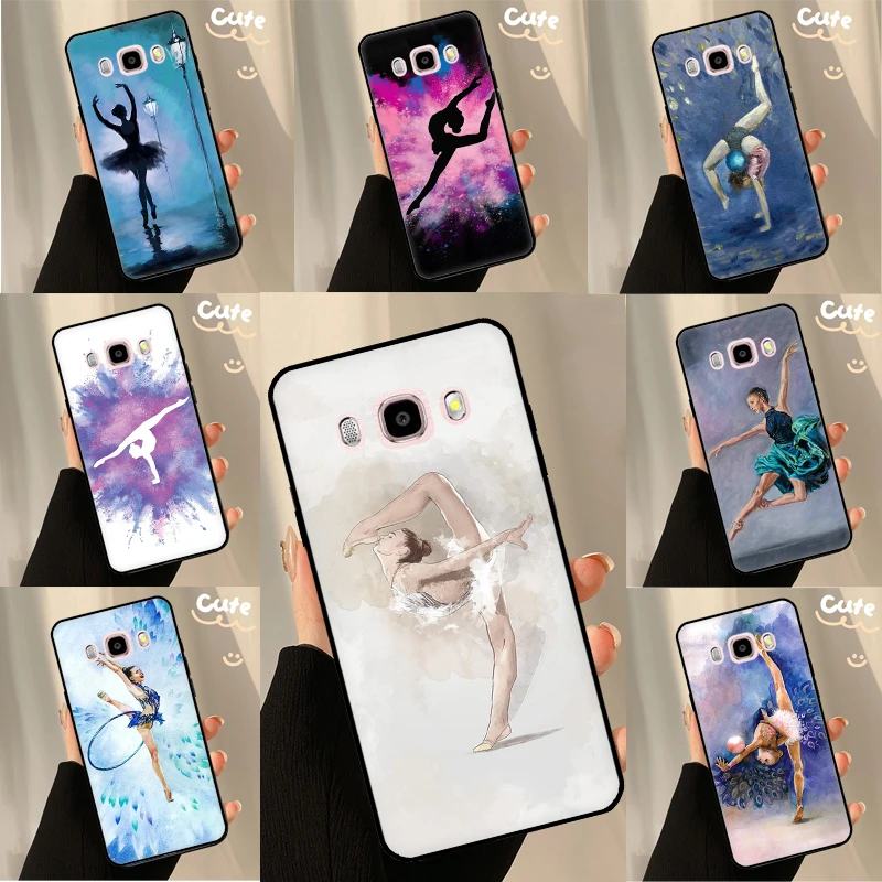 Gymnastics Oil Painting Case For Samsung Galaxy J4 J6 Plus J8 A6 A7 A8 A9 2018 A3 A5 J1 J3 J5 J7 2016 2017 Cover