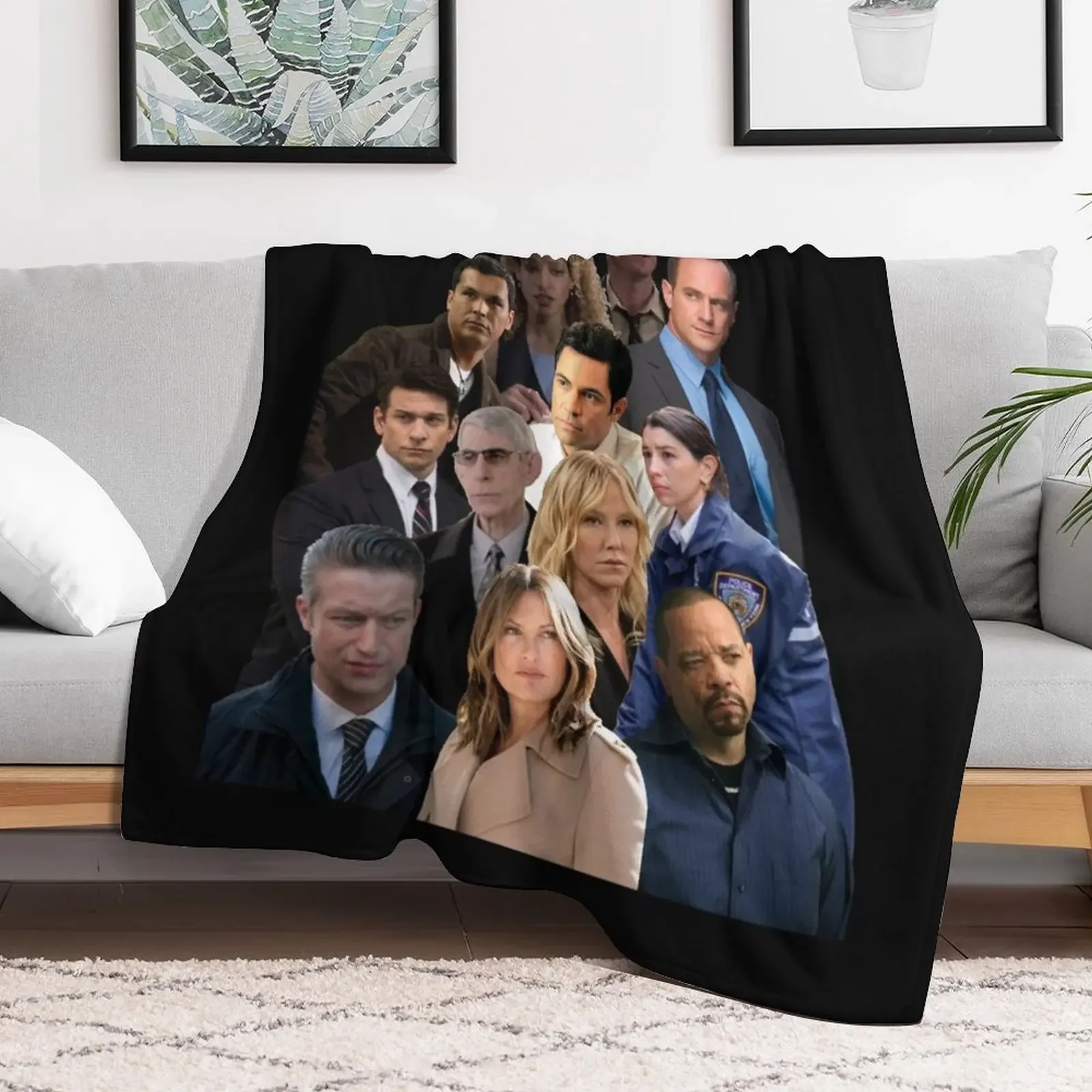 SVU Dedicated Detectives Throw Blanket Cozy Napping Blanket Gift for Mom Dad