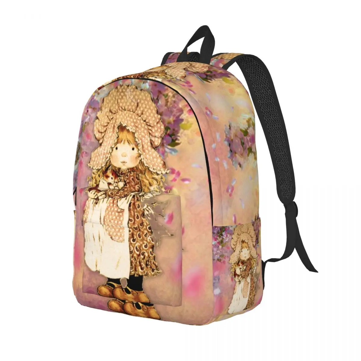 Cartoon Sarah Kay Canvas Backpacks for Men Women Waterproof School College Kawaii Girl Bag Printing Bookbag