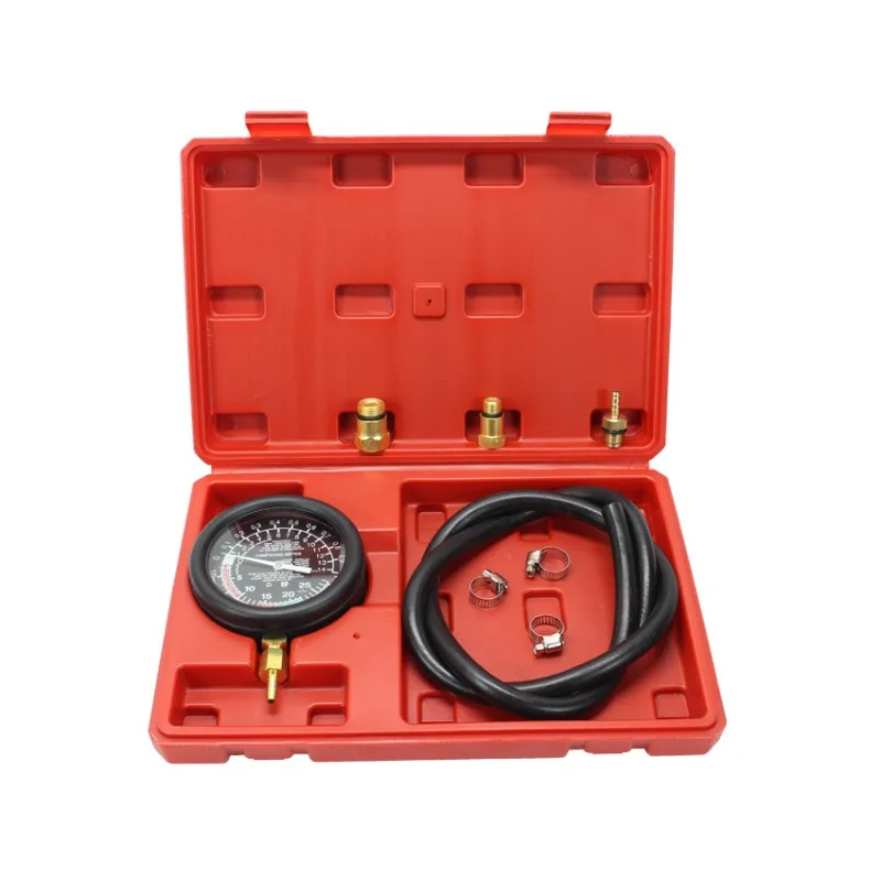 Universal Catalytic Converter Backpressure Test Gauge Exhaust Pipe Blockage Detector Dual Scale PSI and Vacuum Diagnostic Tool