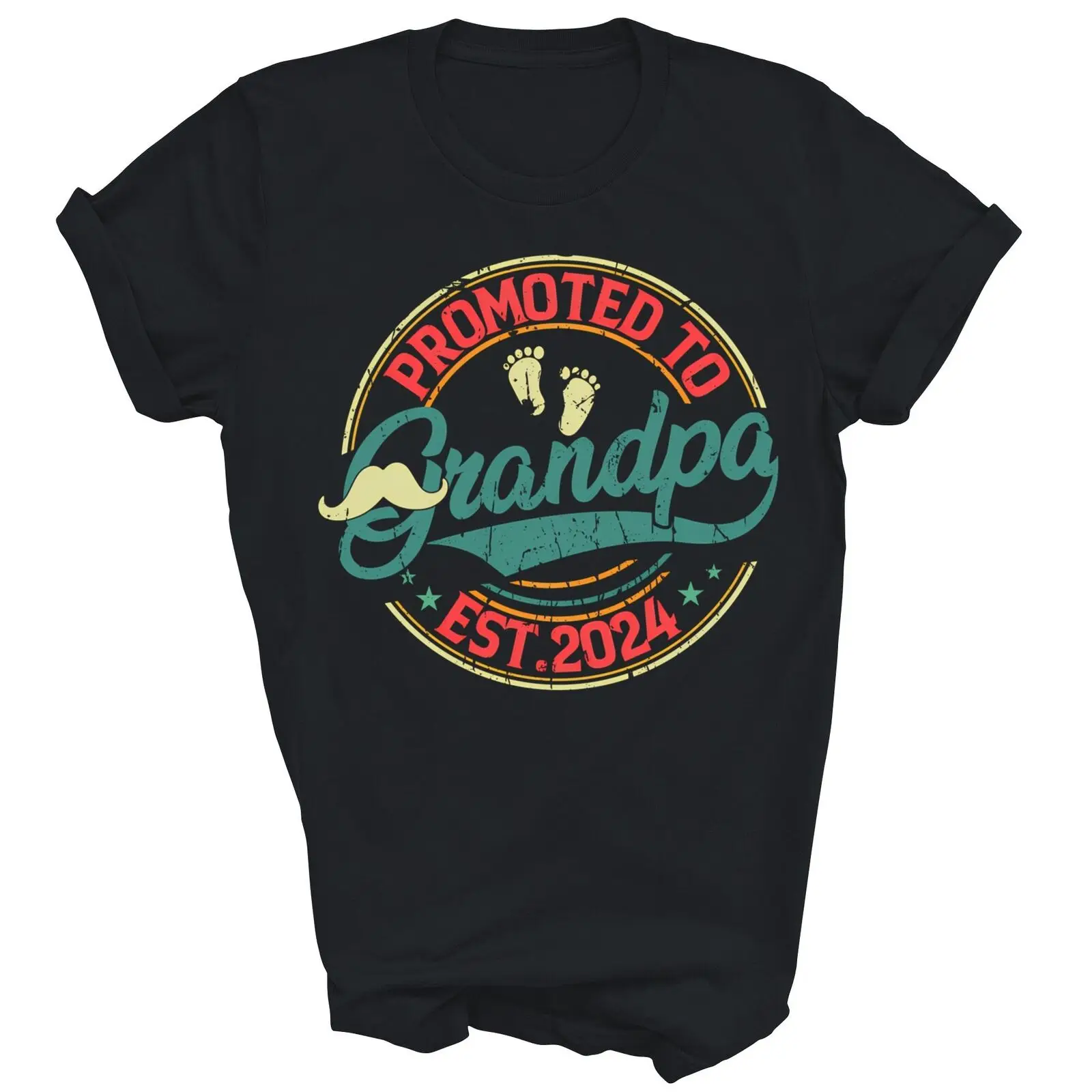 Promoted To Grandpa 2024 Soon To Be Grandfather New papa Unisex Shirt Gift