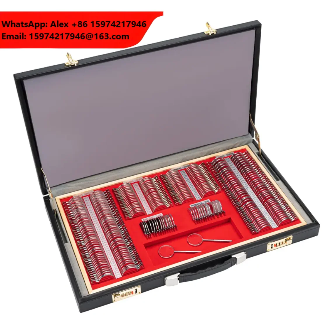 Trial Lens Set Ophthalmic Refraction Kit For Optometry Medical Equipment With Trial Frames & Lenses Compatible With Slit Lamp