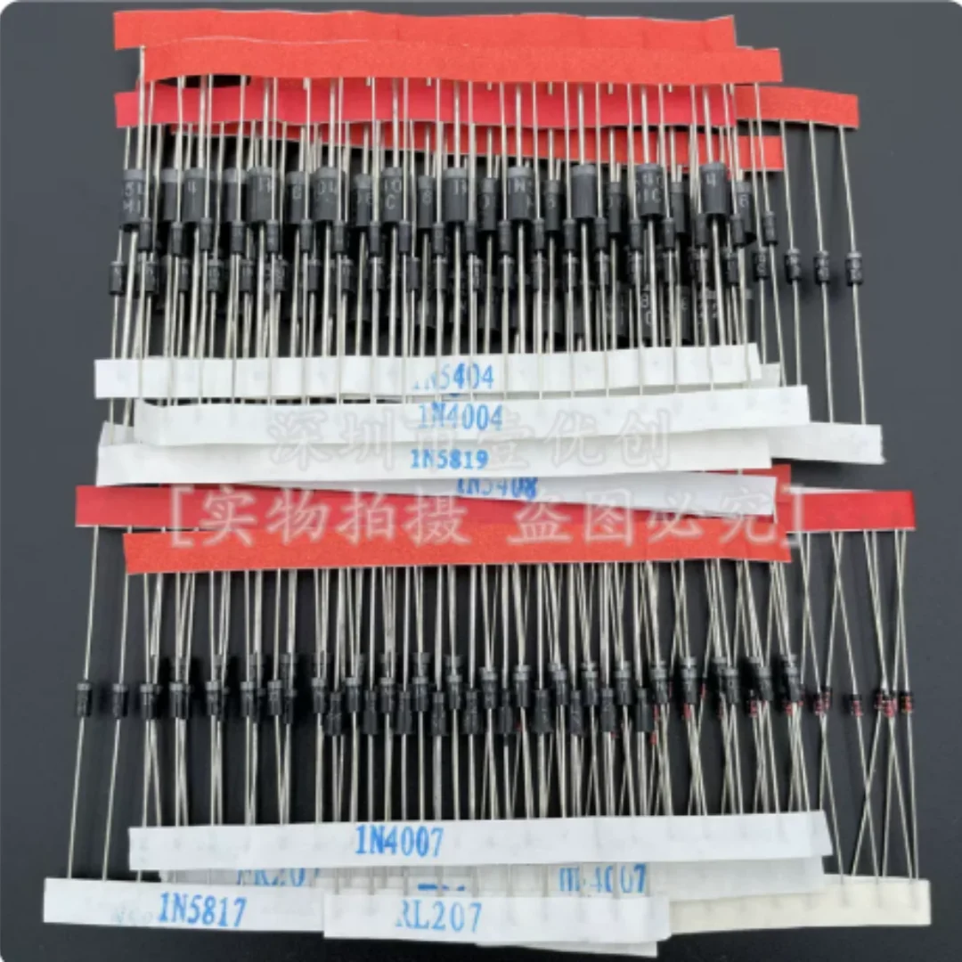 200-piece combination set with 14 specifications including switching transistors, fast recovery diodes, rectifier diodes and Sch