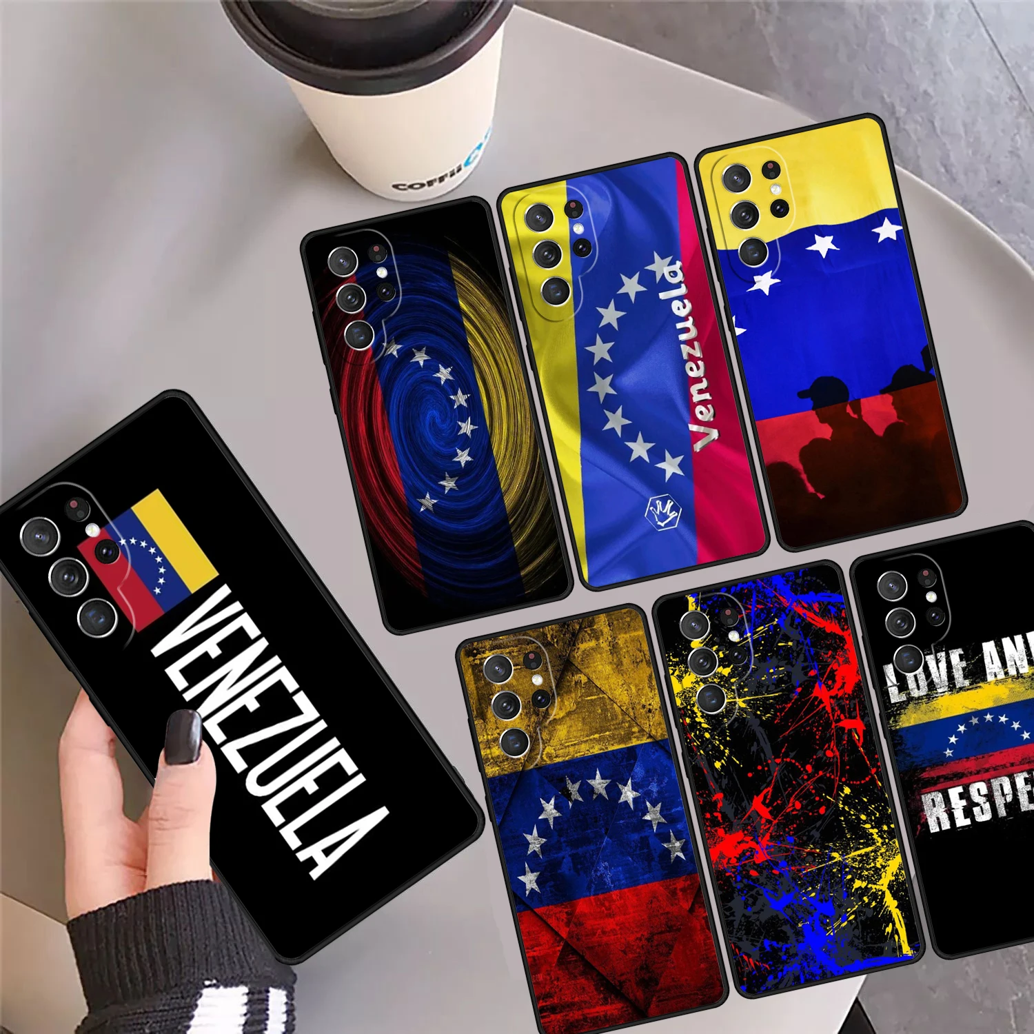 

Чехол для телефона с флагом Венесуэлы для Samsung Galaxy S24 S25 Ultra S23 S22 Plus S21fe Lite S20 Note 10 20 Pro