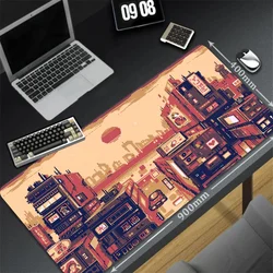 XXL masa doğal kauçuk halı büyük oyun kaymaz Mousepad piksel Sence sevimli Mousepad oyun sokak sanatı sümen PC için klavye