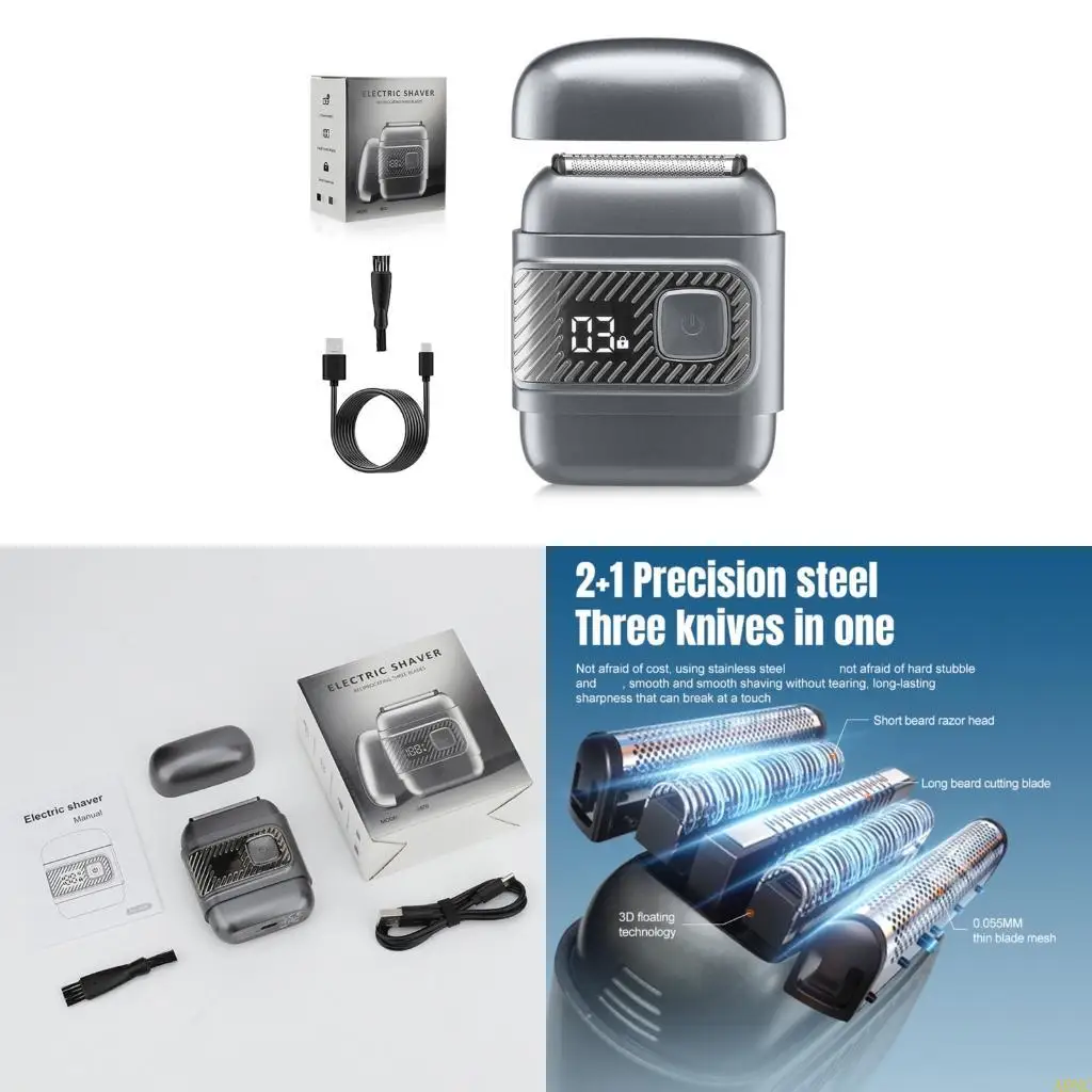 

A0NC Foil Shaver Electric Shaver for Men Professional Electric Shaver Head Shaver for Bald Men Barber Supplies Cordless