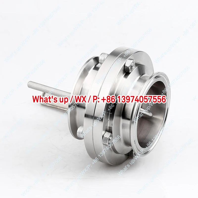 304 stainless steel duckbill quick-loading butterfly valve Sanitary grade manual quick-connecting disc valve 316 clamp type