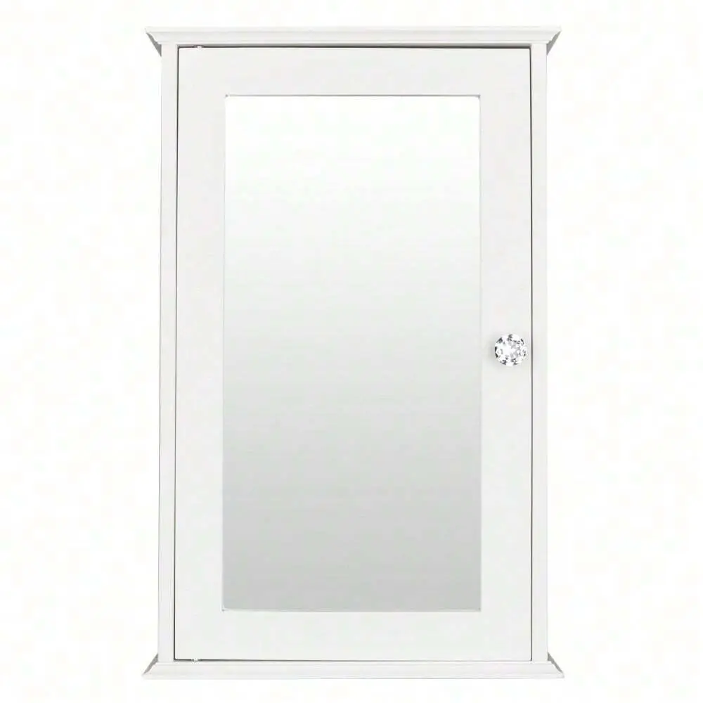 

Door Mirror Indoor Bathroom Wall Mounted Cabinet Shelf White