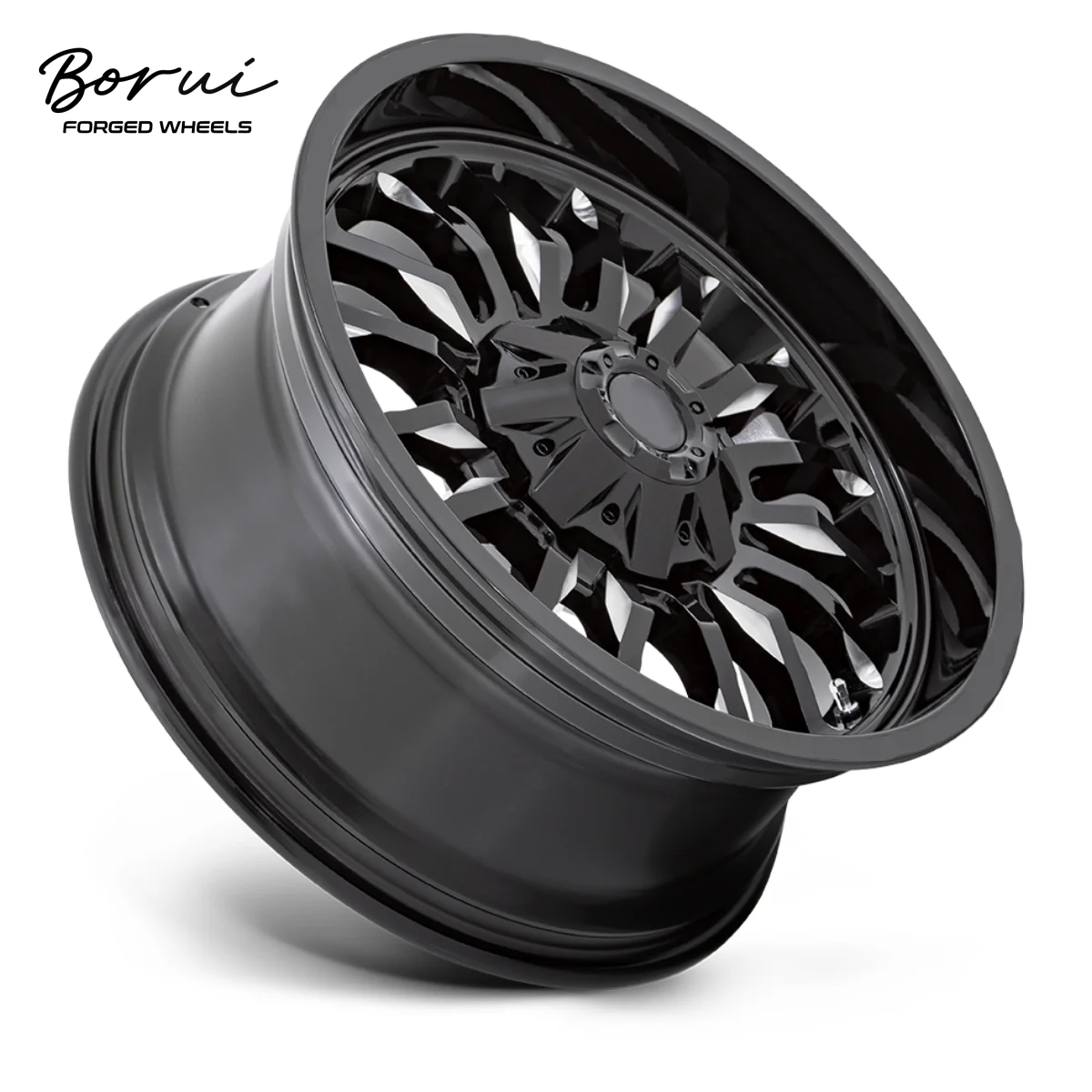 Borui Customized Forged Aluminum Alloy Racing Car Wheels 18-22 Inch 5x112 Multi-Spoke Hollow Design Perfect Fit