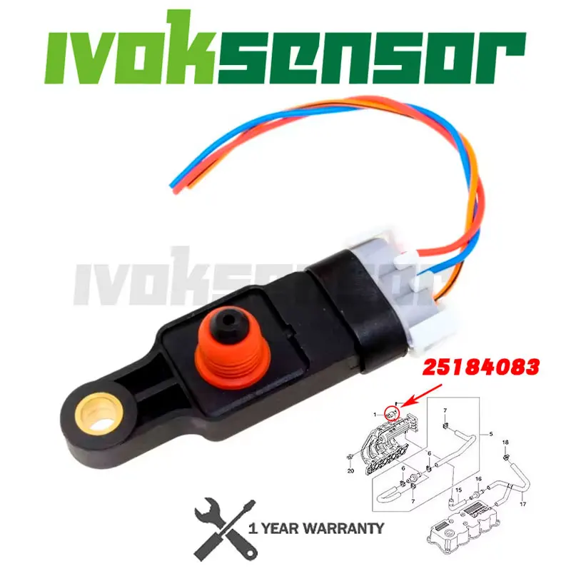 

25195791 Датчик давления воздуха в коллекторе MAP для Chevrolet Aveo Kalos Matiz Spark NUBIRA LACETTI Daewoo TICO 96325870 25184083