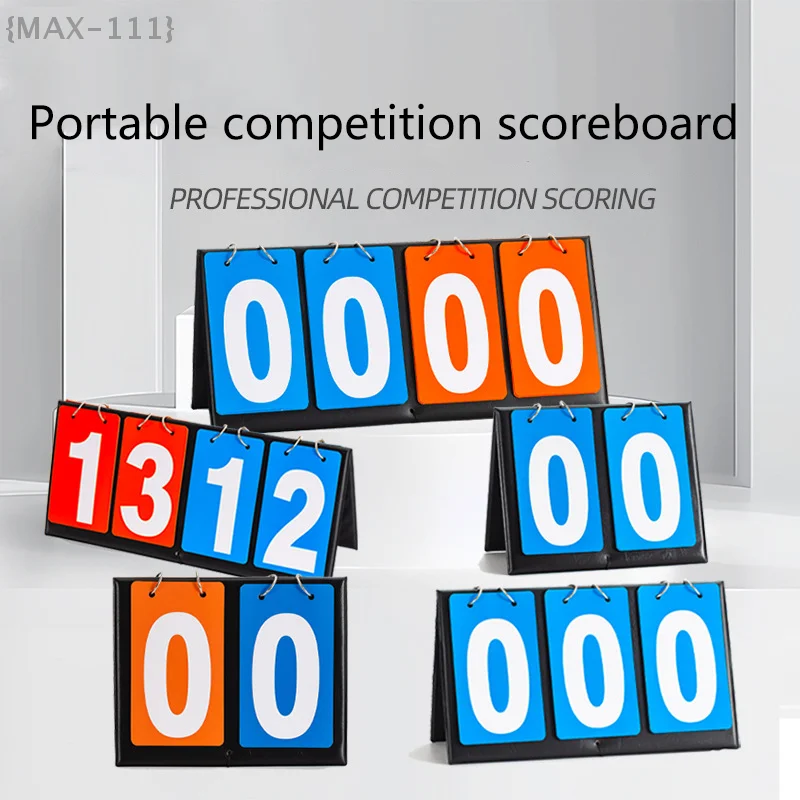 【لا】لوحة النتائج المحمولة على سطح الطاولة، حافظة نقاط متعددة الرياضات لكرة السلة وكرة الريشة وألعاب الكرة الطائرة والتدريب #1