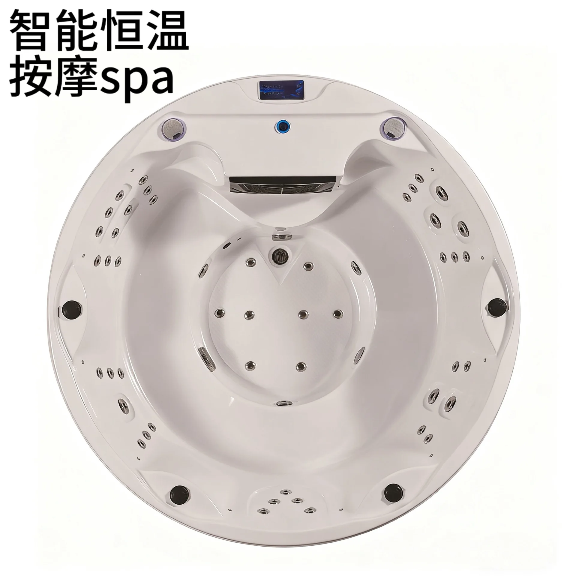 Round indoor and outdoor large pool family courtyard surfing massage tank