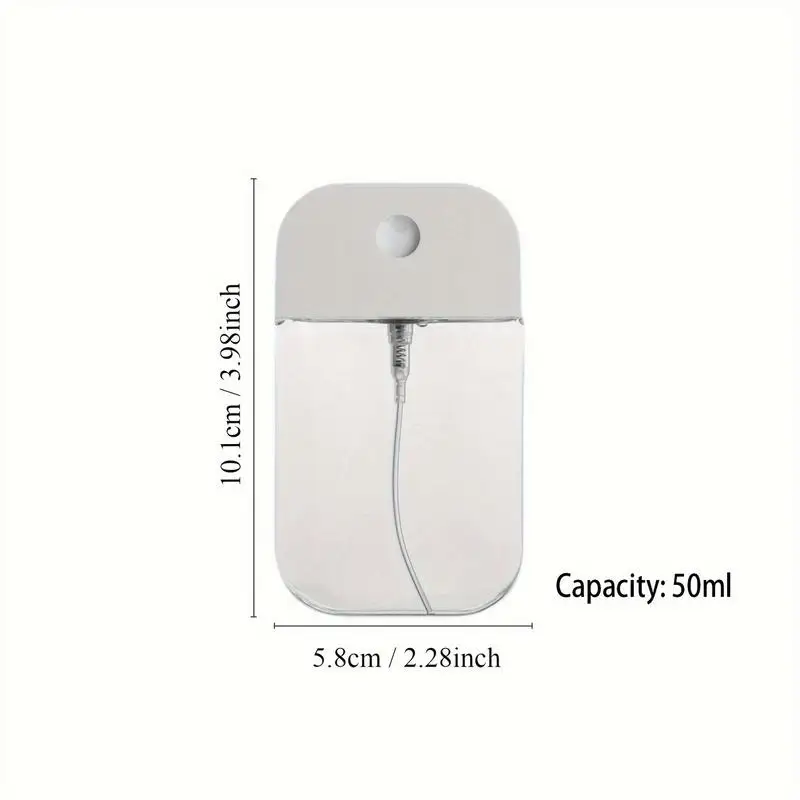 3pc Pocket Size Card Spray Bottle Portable Refillable Mini Travel Mist Atomizer for Makeup Hydration Perfume Alcohol Astringent