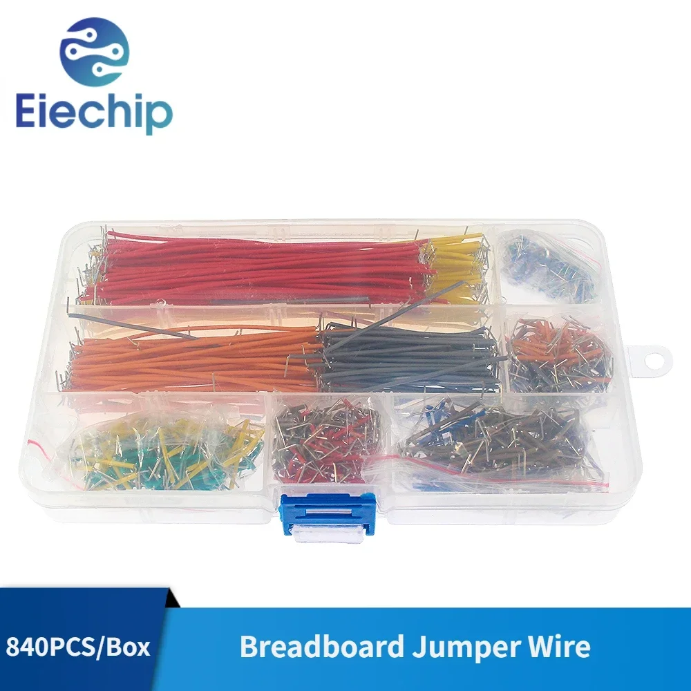 840/560/350PCS Breadboard Jumper Wire Kit with Box 14 Lengths Assorted for Breadboard Prototyping Circuit Boards Diy Electronics