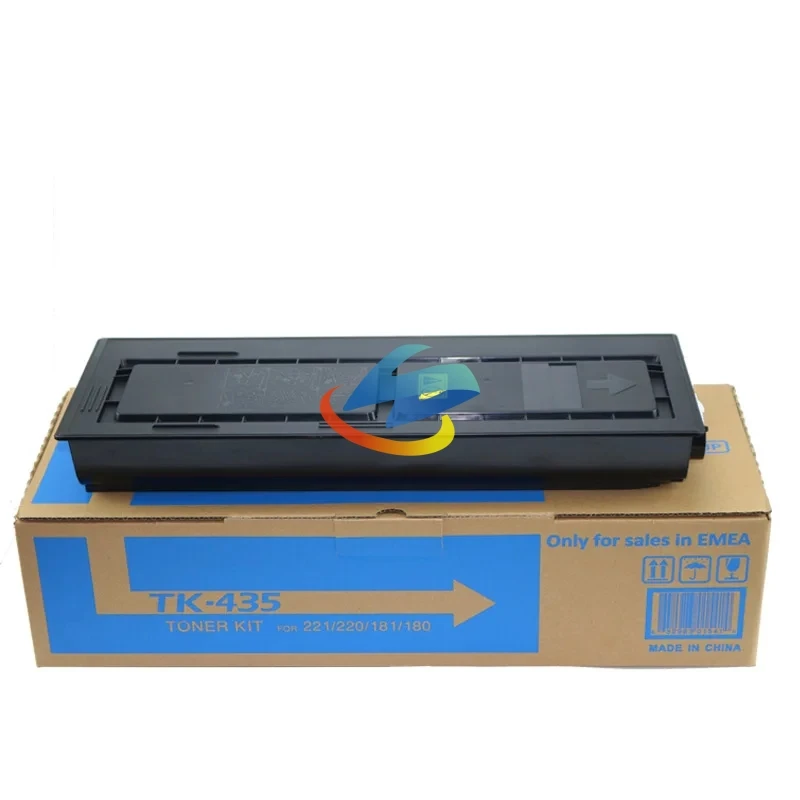 1PCS TK-435 TK-436 TK-437 TK-439 Toner Cartridge for Kyocera TASKalfa 180 181 220 221 Compatible TK435 TK436 TK437 TK439 BK/480g