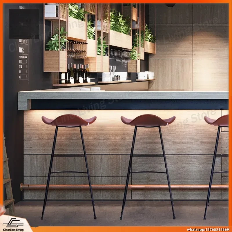bar-stool-for-kitchen-island-bar-counter-high-back-adjustable-swivel-bar-chair-with-footrest-modern-minimalist-light-luxury