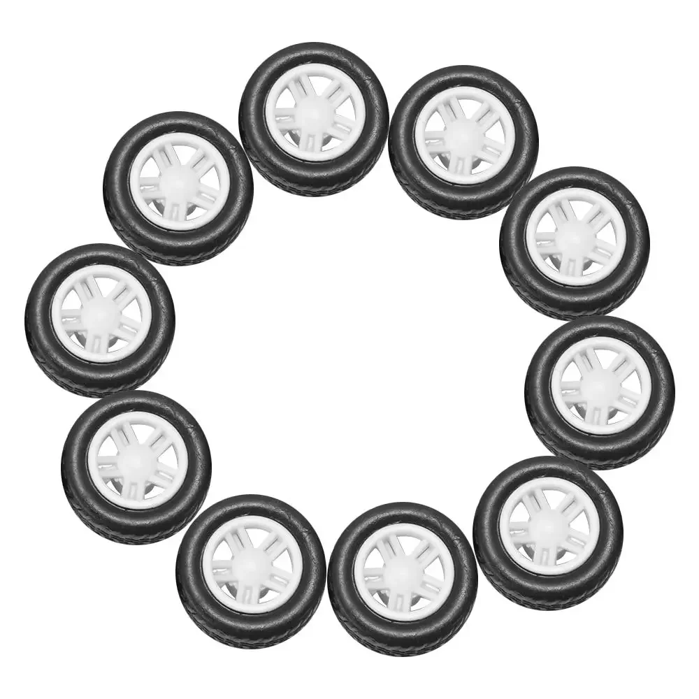 10 pz Regalo FAI DA TE Giocattolo Pezzi di Ricambio Accessori Mozzi Ruota 1.5X4.5X13.5mm Pneumatici Aggiornamento Ruote Pneumatici di Gomma